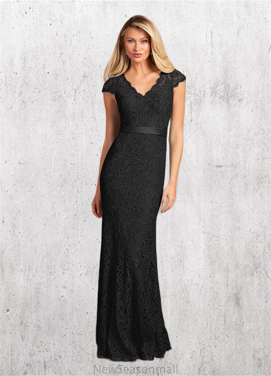 Lailah Mermaid Lace Floor-Length Dress HEP0022658