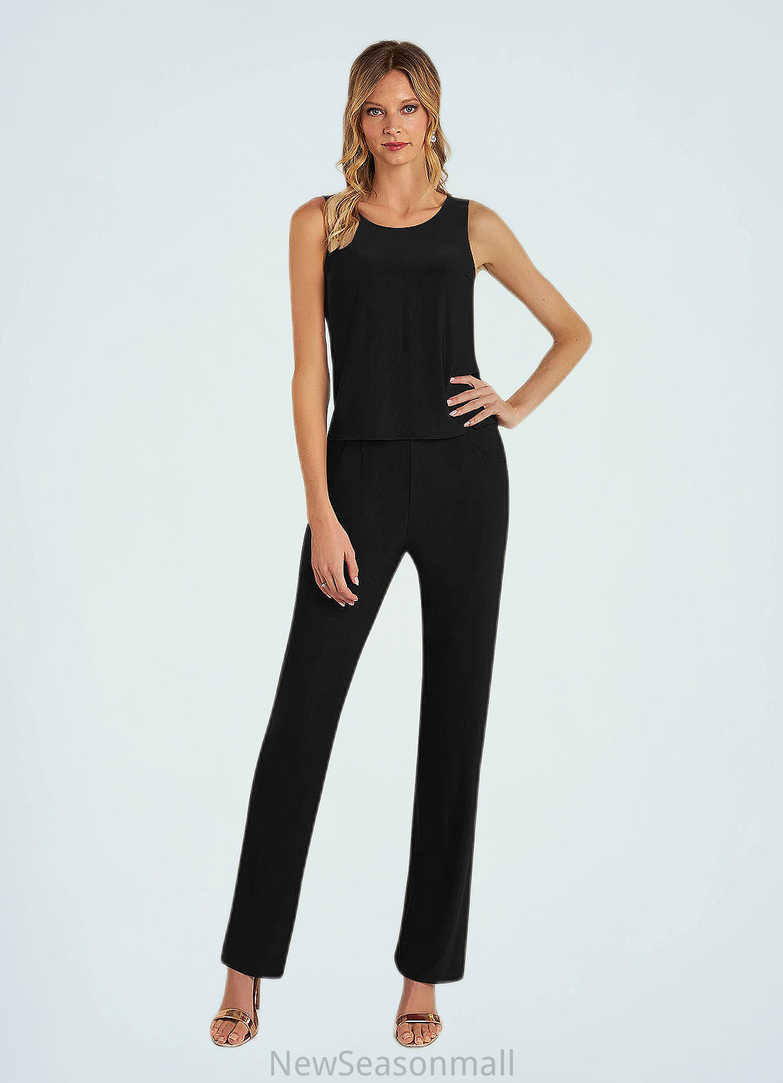 Addison Cover Up Lace Jumpsuit/Pantsuit black HEP0022692