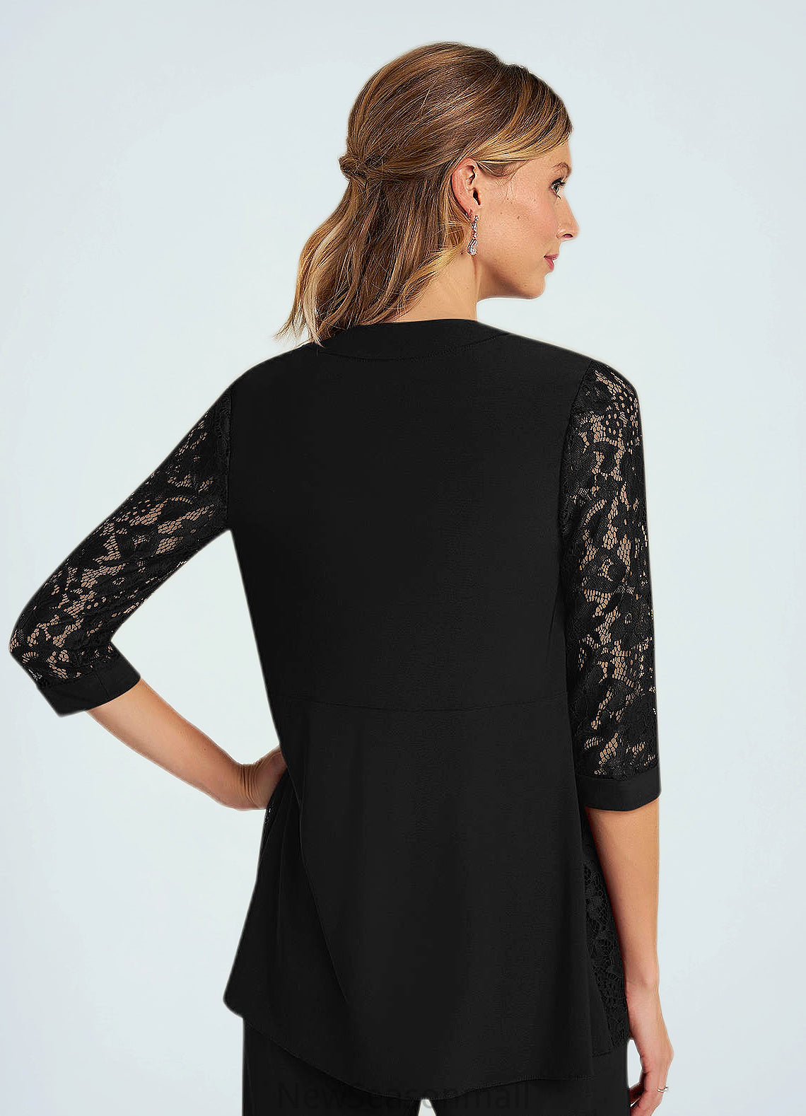 Addison Cover Up Lace Jumpsuit/Pantsuit black HEP0022692