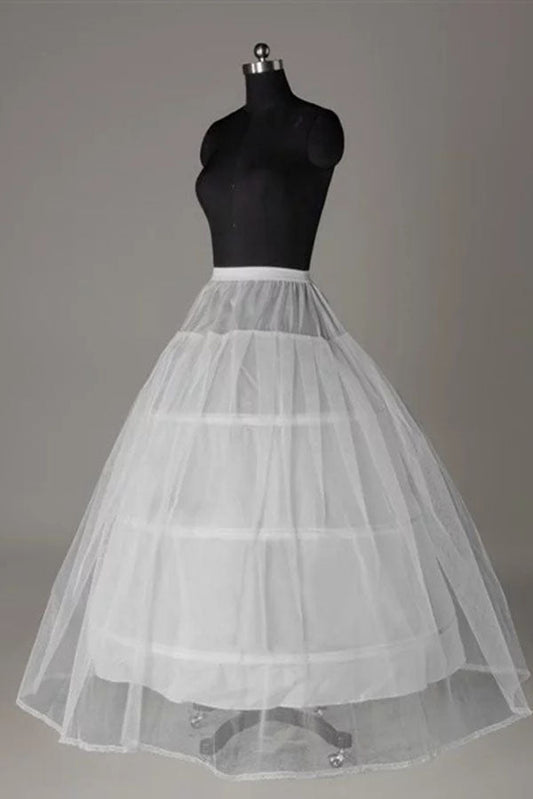 Tulle Netting Ball-Gown 2 Tier Floor Length Slip Style Wedding Petticoats P04