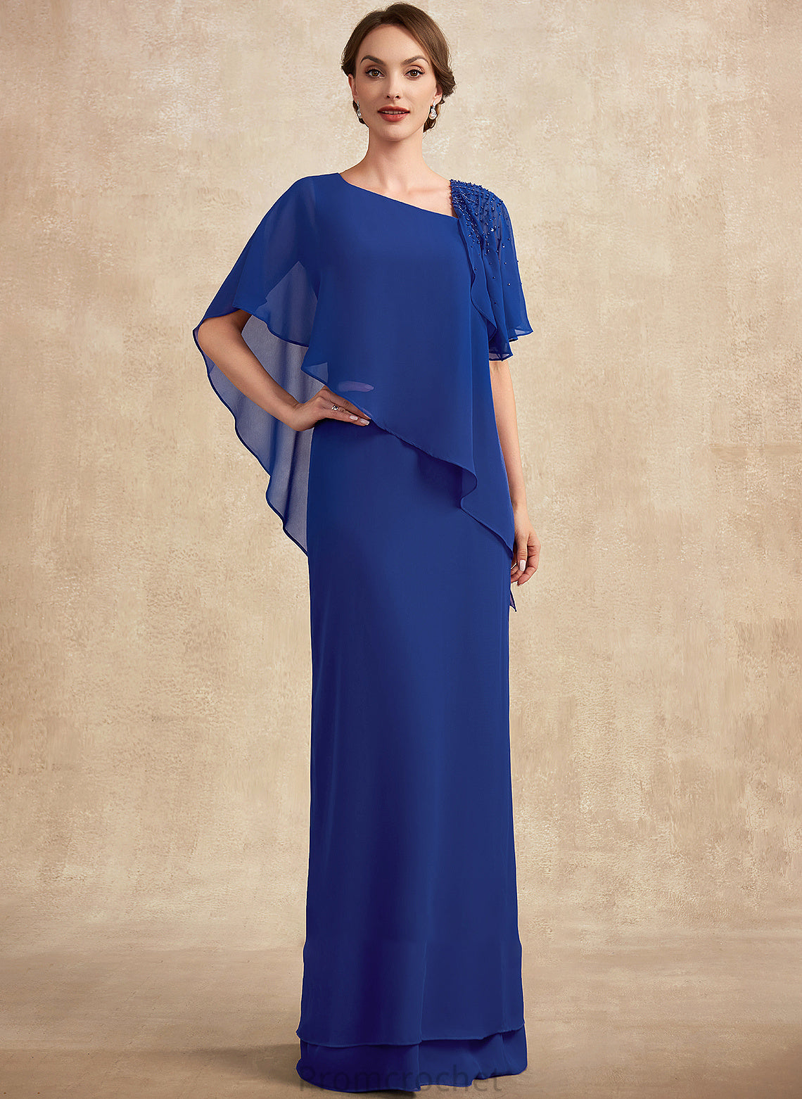 Mother of the Bride Dresses Mother the Bride Chiffon Beading V-neck of With Dress A-Line Maritza Sequins Floor-Length