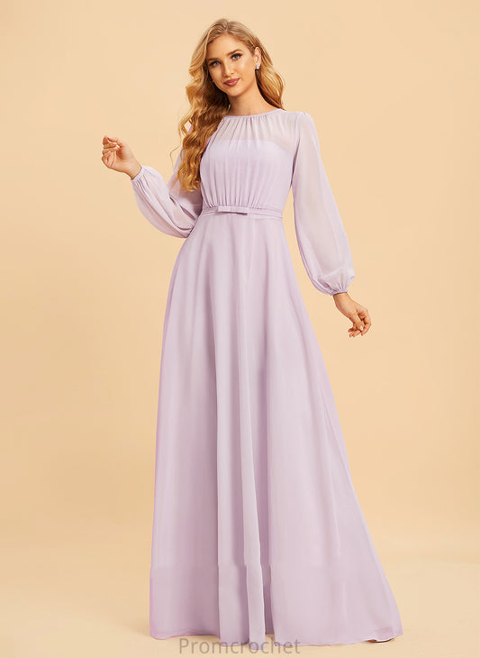 Neckline A-Line ScoopNeck Fabric Length Embellishment Bow(s) Silhouette Floor-Length Princess Spaghetti Staps A-Line/Princess Bridesmaid Dresses