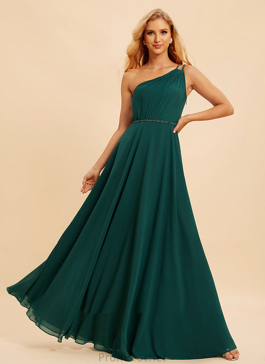 Beading Fabric Neckline Length Floor-Length Sequins A-Line One-Shoulder Embellishment Silhouette Lia Floor Length Bridesmaid Dresses