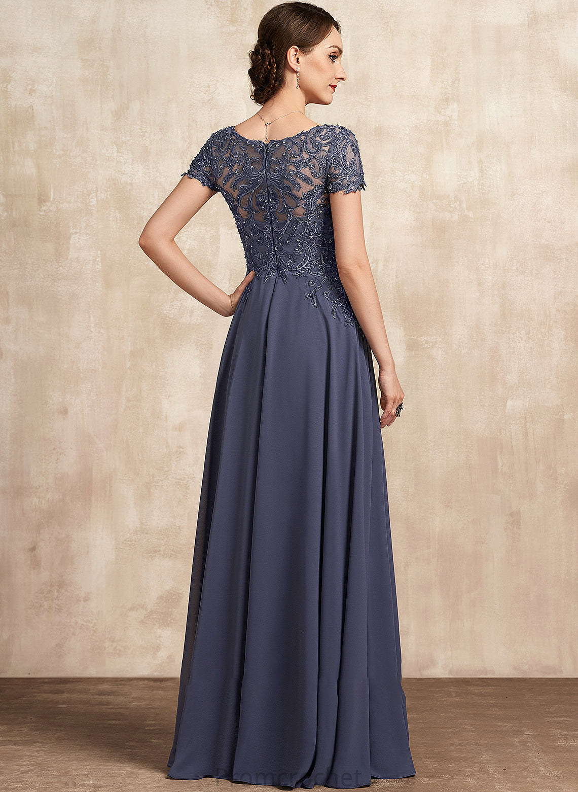 Beading the Mother Camilla A-Line With Chiffon Lace Mother of the Bride Dresses Dress Bride Sequins Floor-Length of V-neck